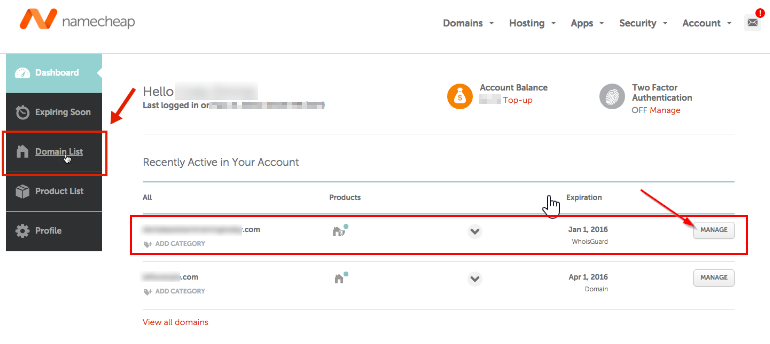 Point NameCheap domain to BlueHost